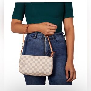 💯 Louis Vuitton Pochette Accessories In Damier Azur